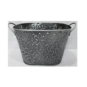custom wall mounted flower <b>pots</b> garden accessories galvanized metal balcony <b>herb</b> decoration hanging planter - Product Image 3