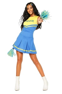 Customized Sleeveless <b>Cheerleader</b> Costume for Women Printed Polyester Fabric Outfit for Dance and Stage Shows - Product Image 3