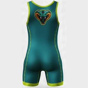 Combinaisons de lutte personnalisables de dernière génération, taille plus, polyester + élasthanne, sans bretelles, fermeture à pression, respirantes, fabriquées - Product Image 6