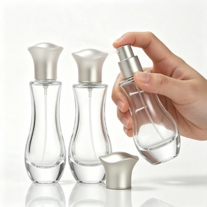 Wholesale US Stock Warehouse 100ml <b>Square</b> Luxury Designer Perfume Fragrance Bottle EDP EDT Lasts 12h Screw Cap <b>Glass</b> Stainless - Product Image 2