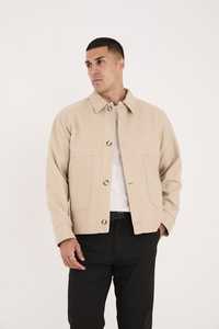 เสื้อแจ็คเก็ตพาร์กาลำลองสำหรับผู้ชาย ปกพับลง มีซิป กระเป๋า บุหนา อุ่น ผ้าซาตินด้านนอก ป้องกันน้ำ เป็นมิตรกับสิ่งแวดล้อม - Product Image 2