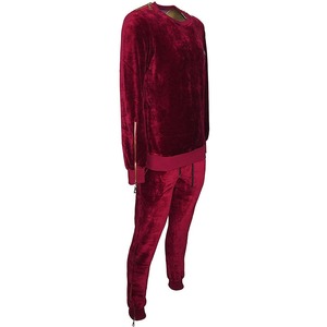 Cheap <b>Long</b> <b>Sleeve</b> <b>Top</b> & Bottom <b>Mens</b> Velour Tracksuit Sets | 2025 Street Wear New Fashion Winter Tracksuit for <b>Men</b> - Product Image 4
