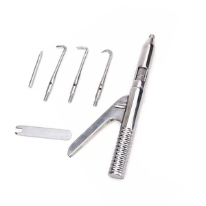 Removedor de corona automático de acero inoxidable, pistola de clic, instrumentos quirúrgicos dentales aprobados por CE ISO, fuente de alimentación Manual - Product Image 4