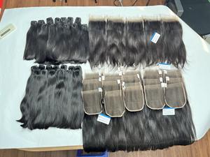 วิกผมแบบมัดผมจากเวียดนามแบบดิบผมปิดแบบ HD - Product Image 5