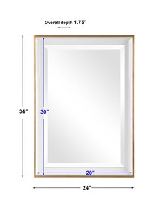 Nuevo espejo de pared dorado de mejor diseño rectangular para hotel apartamento sala de estar dormitorio pasillo decoración de pared espejo de tocador - Product Image 3
