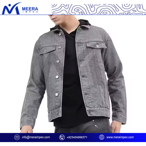OEM Wholesale Button Style <b>Denim</b> <b>Jacket</b> For Men High Quality Custom Fabric Turn Down Neck Plus Size Streetwear <b>Denim</b> <b>Jacket</b> - Product Image 2