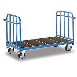 Chariot à double paroi Variofit à quatre roues pour usage industriel, dimensions extérieures 1 940 x 880 x 1 105 mm (L/P/H) - Product Image 1