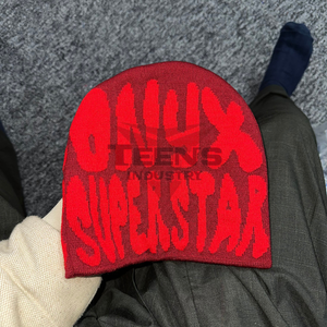 Knitted Premium Mohair Acrylic 2026 Custom Color Beanies Customized Sublimation/Digital Printed High-quality Jacquard Unisex - Product Image 3