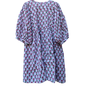 Vestido de Algodón Dulce Ecológico Rosa Verde para Mujer, Mini Vestido Informal de Verano, Túnica para Uso Diario, Regalo para Ella - Product Image 2