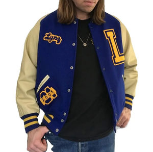 Veste universitaire formelle de haute qualité pour hommes, vêtement décontracté pour hommes, sweat-shirt épais avec logo au dos brodé de grande taille, vente en gros - Product Image 6