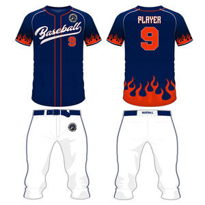 Conjuntos de uniformes de béisbol de manga larga para hombres de alta calidad, traje de sublimación transpirable de talla grande disponible para béisbol y softbol - Product Image 1