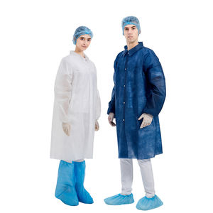 Vêtements de travail respirant coton polyester uniformes hospitaliers blouse de laboratoire blanche pour la sécurité des médecins - Product Image 5