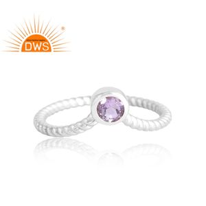 Última Venta de plata de ley 925, piedras preciosas de amatista Rosa Natural, joyería personalizada para mujer, regalo para ella - Product Image 3