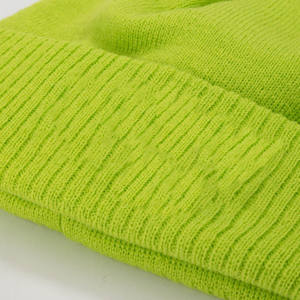 หมวกบีนนี่ผ้าถักแจ็คการ์ดอบอุ่นมีสไตล์ใส่ได้ทั้งชายและหญิงหมวกฤดูหนาวออกแบบโลโก้ได้ตามต้องการ - Product Image 4