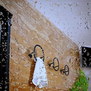 Ganchos para abrigos de estilo ovalado moderno, gancho de acabado negro Vintage para abrigos, sombreros, hierro fundido más resistente, rústico, fácil, versátil y duradero - Product Image 6