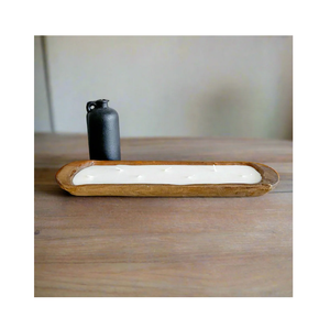 Cuenco de masa de madera Soporte de vela Regalos decorativos Fabricación de velas de calidad impresionante o ensalada y 3 piezas de diferentes tamaños - Product Image 2