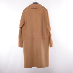 Abrigo largo de lana para mujer, estilo casual, cálido, con cierre de un solo botón, precio al por mayor. - Product Image 4