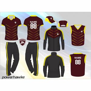 Maillot de cricket sportif de qualité supérieure, à l'allure simple, avec logo personnalisé et nom d'équipe pour garçons, best-seller - Product Image 1