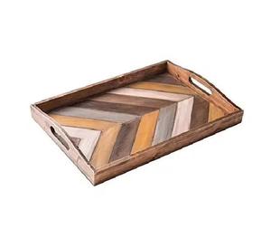 Plateau en bois d'acacia de qualité alimentaire pour la décoration intérieure pièce de design vintage pour produit Offre Spéciale - Product Image 5