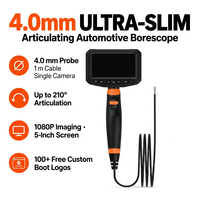 OEM G504 Endoscope automobile articulé ultra-mince 4,0 mm, marque privée, logo personnalisé, 100+