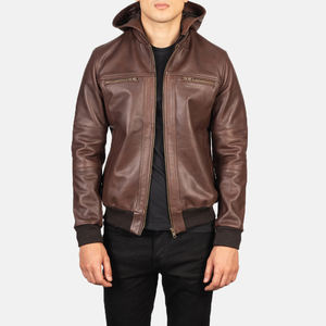 Manteaux en cuir d'extérieur avec veste d'hiver pour hommes, vestes à la mode pour hommes, logo personnalisé, votre propre conception - Product Image 1