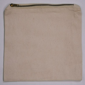 Sac de voyage cosmétique en toile de coton écologique de luxe, petit, avec logo personnalisé imprimé, fermeture éclair, sacs cadeaux recyclés - Product Image 6