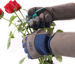 Guantes de jardinería de fábrica al por mayor con puño largo Guantelete transpirable Resistente a las espinas y resistente a los pinchazos para tareas de jardinería - Product Image 4