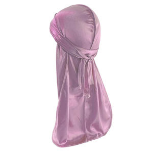 Logotipo personalizado de pelo sedoso Durags Headwear satén diseñador Durags para hombres superventas secado rápido - Product Image 3