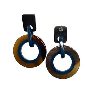 Boucles d'oreilles pendantes en corne de buffle naturelle pour femmes, style mignon, occasion anniversaire, fêtes, vente flash - Product Image 3