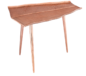 Handmade Casting Metal Table With Copper Antique Finished For Living Room Luxury <b>Leaf</b> Design Three Lag Side Table Coffee Table - Product Image 1