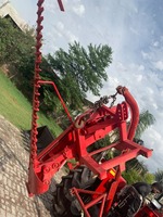 Moissonneuse-batteuse mini tractée à 3 points avec barre de fauchage et transmission par engrenages, multifonctionnelle pour une récolte rapide du maïs