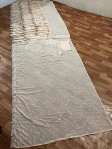 ผ้าจอร์เจียเทียมงานปักลายด้วยการจับฉลากด้วยมือจริงโดยมีขอบน้อยกว่า5.5เมตร - Product Image 3