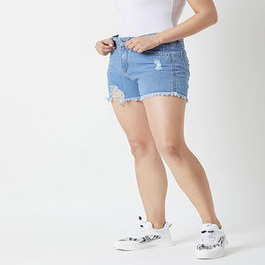 Top Trendy Womens Casual Summer Shorts Ripped Elegant Denim Short High Waisted Perforated Denim Shorts para mujeres Sexy Short - Product Image 5