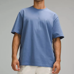 T-shirts à manches courtes 100% coton tissé sérigraphié anti-boulochage pour hommes unisexe avec logo personnalisé fournisseur d'usine - Product Image 4