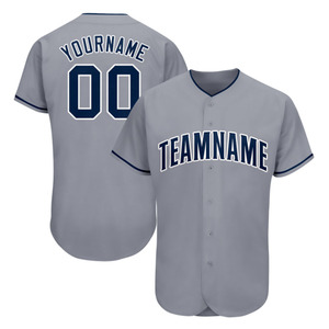 เสื้อเบสบอลคุณภาพดีเยี่ยม ระบายอากาศได้ดี ติดกระดุม - ชุดทีมที่ปรับแต่งได้สำหรับเบสบอลและซอฟต์บอล (โพลีเอสเตอร์ 100%) - Product Image 6