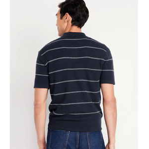 Logotipo de manga corta bordado 100% algodón liso hombres Polo camisa al por mayor calidad superior hombres Casual camiseta Polo cuello personalizado - Product Image 6