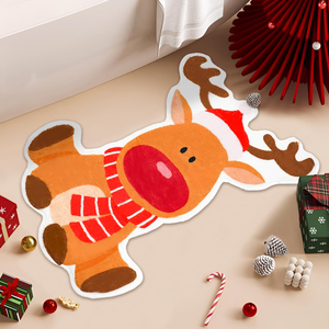 Falda para Árbol de Navidad, Diseño Redondo Rojo y Blanco, Cubierta Base, Decoración Festiva para el Hogar, Tela Suave, Personalizable de Fábrica - Product Image 3