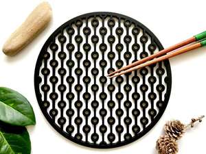 Nordic Minimalist Sunburst <b>Wood</b> <b>Trivet</b> Set Decorative Heat Protection Pad Solid <b>Wood</b> Kitchen Protector Mat for Hot Pots and Pans - Product Image 6