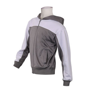 Haute qualité adulte hommes survêtements gris et blanc couleur fermeture éclair grande taille vêtements de mode Slim Fit survêtements pour l'hiver - Product Image 6