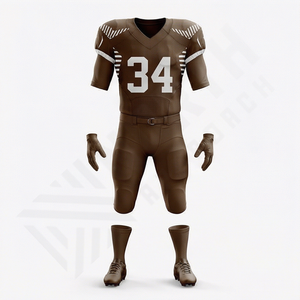 Uniforme de football à manches courtes en maille pour adultes de qualité supérieure, design personnalisé, 100% polyester, respirant, séchage rapide, équipement de performance - Product Image 1