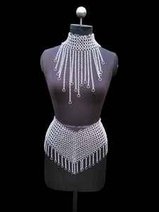 La mejor calidad Medieval Chainmails Halter Collar Mini falda/cinturón Diseño único Aluminio Bikini Cosplay Metal Collar Ren Faire - Product Image 2