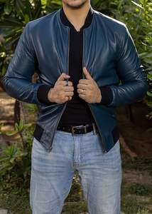 Diseñe sus propias chaquetas de cuero con estilo para hombres, con mangas largas y un precio competitivo para adaptarse a cualquier presupuesto - Product Image 3