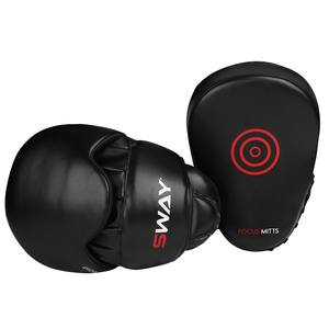 Almohadillas de manoplas de enfoque a bajo precio de alta calidad Nuevos guantes de entrenamiento de boxeo de enfoque de mano de cuero populares de Pakistán para artes marciales - Product Image 1