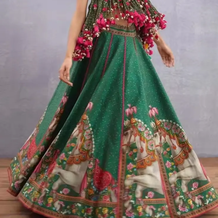 Hot Selling Indian Lehenga Dgb Export Indian Wedding Clothing Light Lahenga Choli for Bridal Fashion Bridal Lengha Latest Design