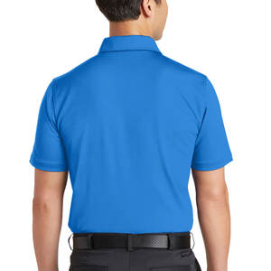 Polos clásicos de primera calidad para hombre, camisas de manga corta ajustadas antiarrugas con patrón sólido rojo de peso medio - Product Image 5