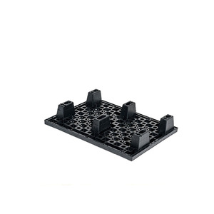 กึ่งพาเลทกึ่งพาเลทสีดำทำจากอิตาลีทำจากโพลีโพรพิลีนรีไซเคิล4ทางที่เป็นมิตรต่อสิ่งแวดล้อมสำหรับบรรจุภัณฑ์โลจิสติกส์ - Product Image 2