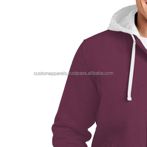 Custom Cotton Fleece Varsity <b>Jacket</b> with Embroidery and Stand Collar for <b>Men</b> - Product Image 3