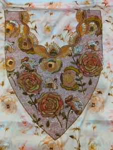 ชุดเดรสงานแต่งงานแบบสั้น คอสูง แขนกุด ผ้าฝ้ายปักลูกปัดด้วยมือ สำหรับผู้หญิง - Product Image 3