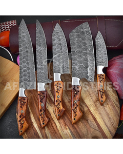 Couteau de cuisine professionnel en acier inoxydable de haute qualité couteau de cuisine cinq pièces - Product Image 3