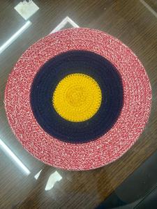 2026 New Top Selling Natural <b>Round</b> Jute Placemat With Lace For table decoration Handmade Customized MOQ Export From Bangladesh - Product Image 4